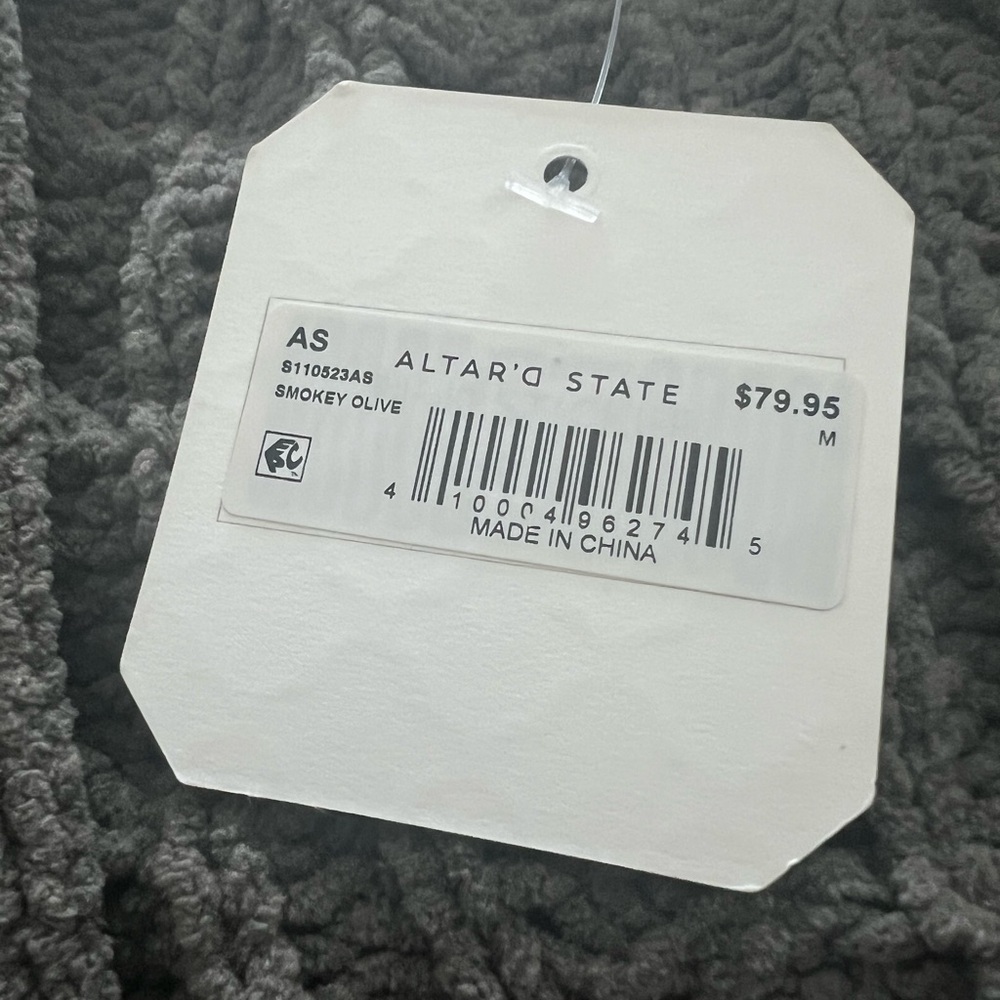 Never worn, ALTAR’D State chenille cable knit cardigan - Picture 2 of 7